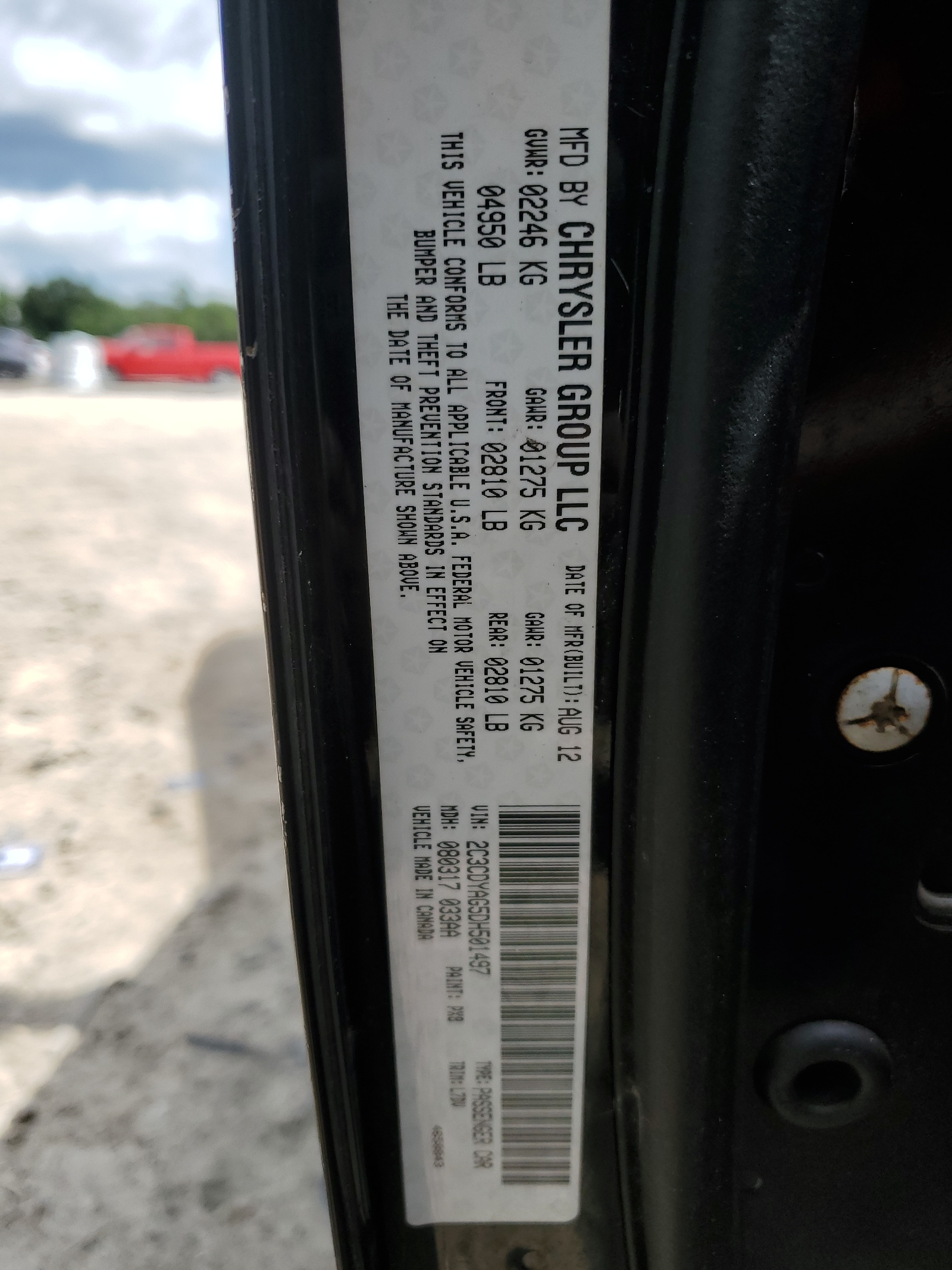 2C3CDYAG5DH501497 2013 Dodge Challenger Sxt