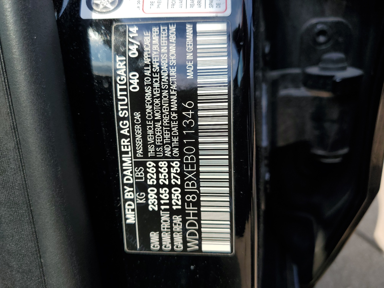 WDDHF8JBXEB011346 2014 Mercedes-Benz E 350 4Matic