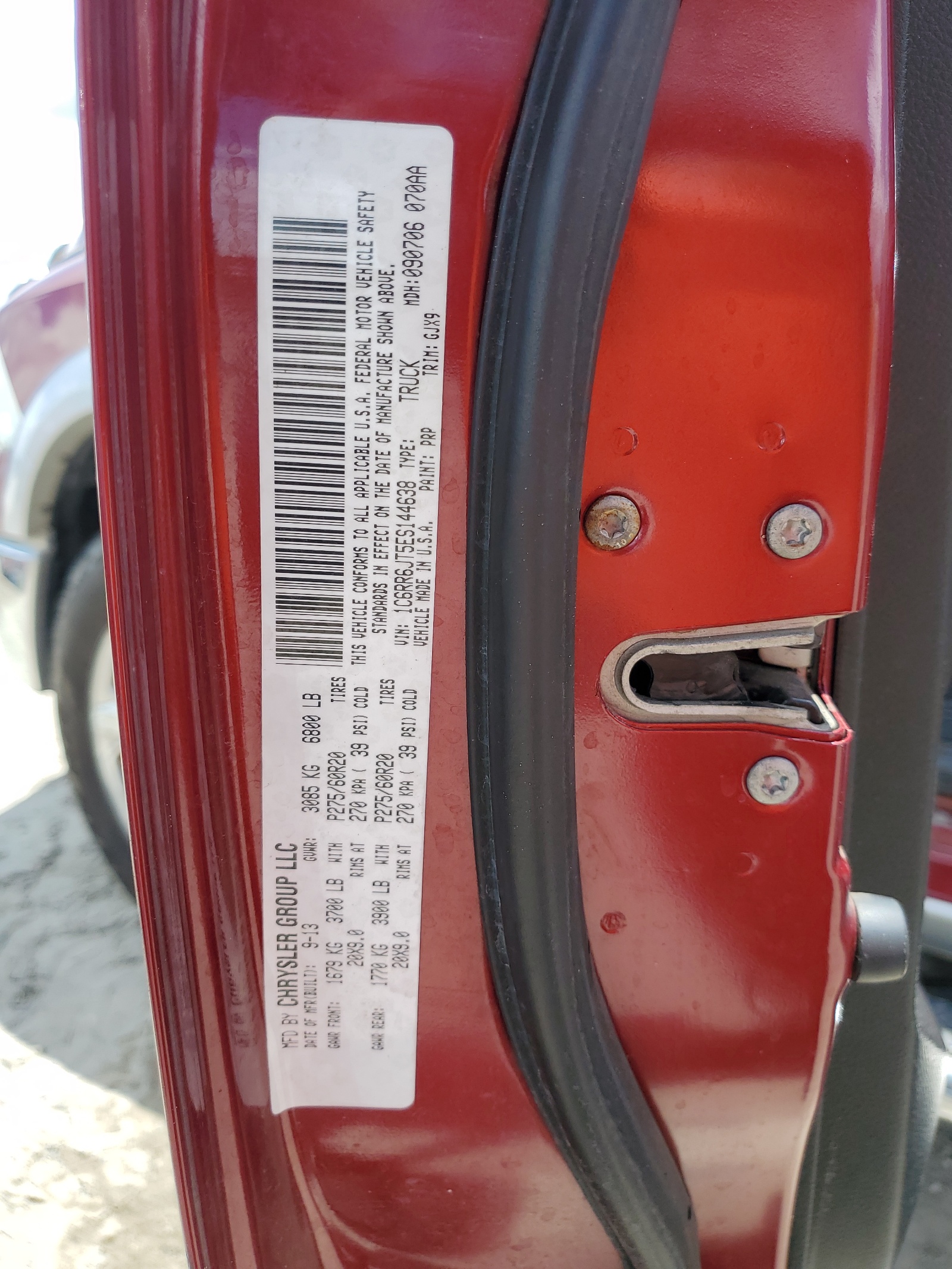 1C6RR6JT5ES144638 2014 Ram 1500 Laramie