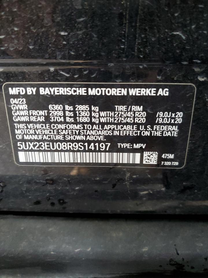 2024 BMW X5 xDrive40I VIN: 5UX23EU08R9S14197 Lot: 63679064