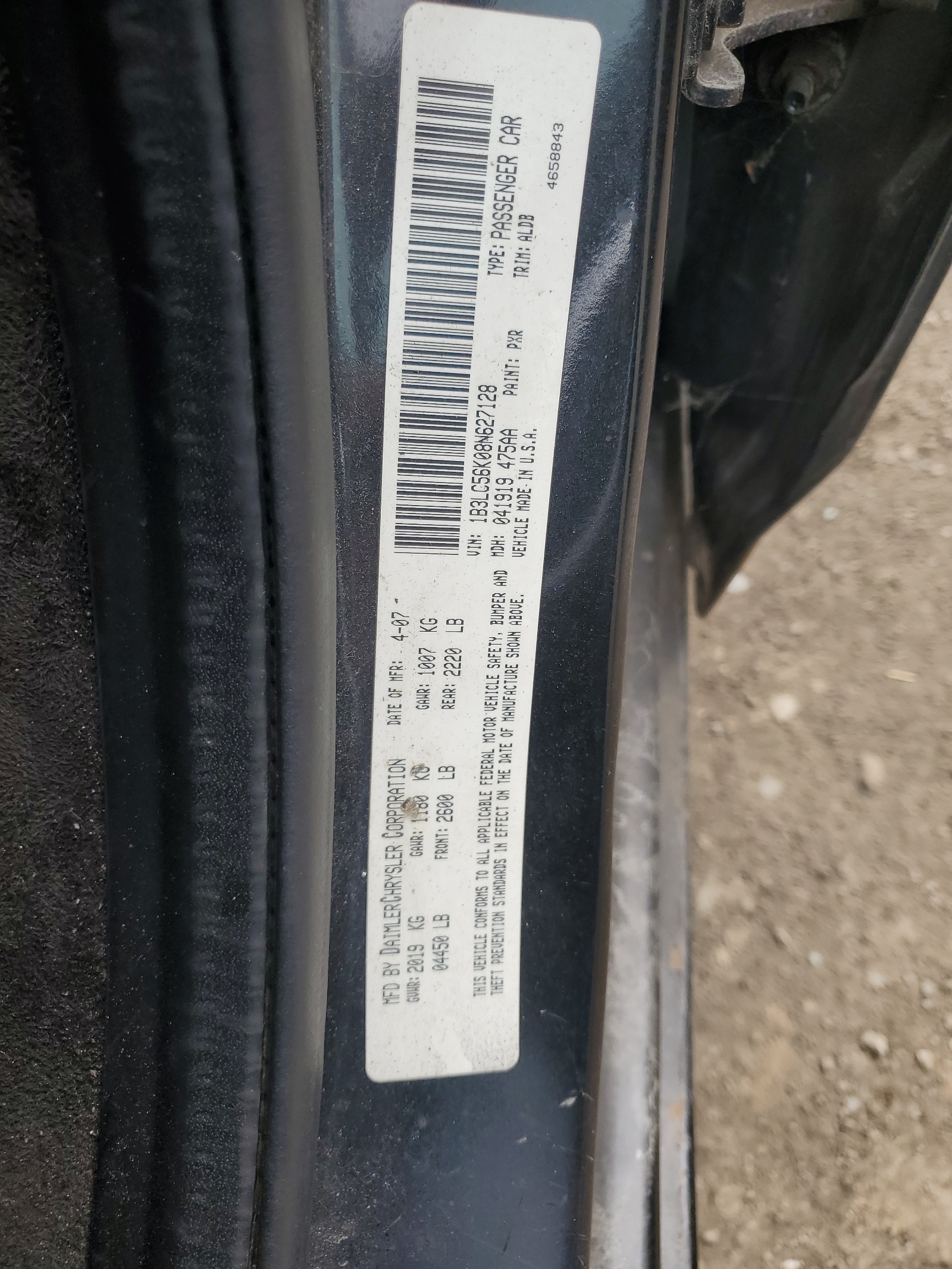 1B3LC56K08N627128 2008 Dodge Avenger Sxt