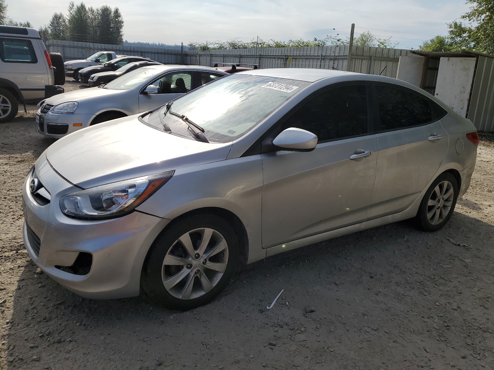 2012 Hyundai Accent Gls vin: KMHCU4AE6CU048405