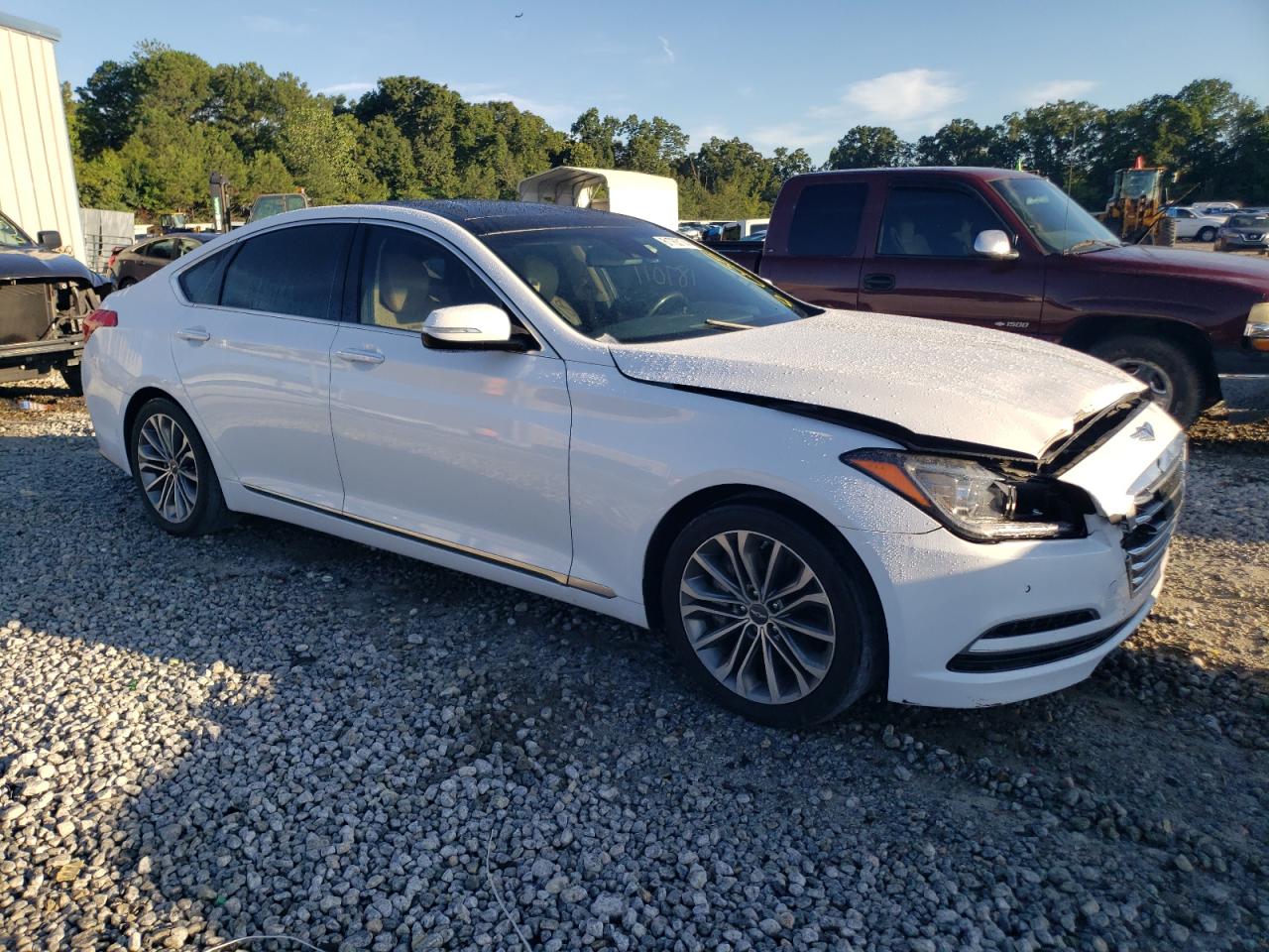 2015 Hyundai Genesis 3.8L VIN: KMHGN4JE7FU027744 Lot: 61763174