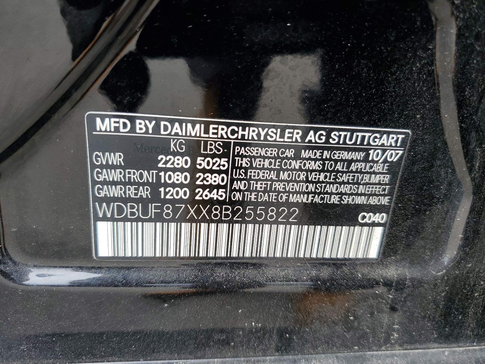 WDBUF87XX8B255822 2008 Mercedes-Benz E 350 4Matic