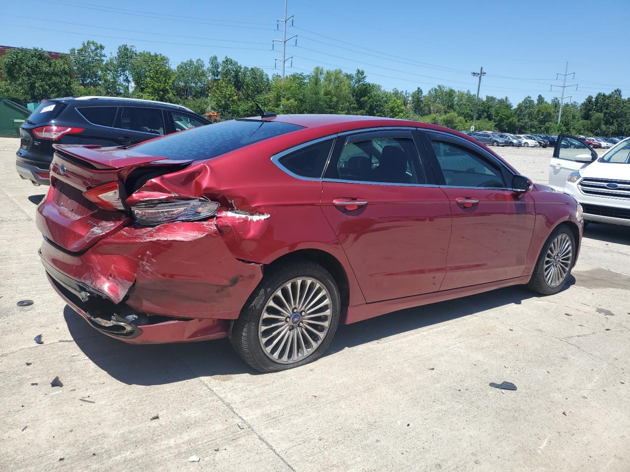 2013 Ford Fusion Titanium VIN: 3FA6P0K90DR112293 Lot: 61164544