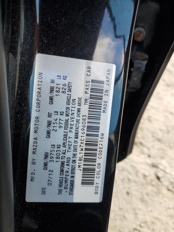 2012 Mazda 3 I VIN: JM1BL1W7XC1696083 Lot: 64663524