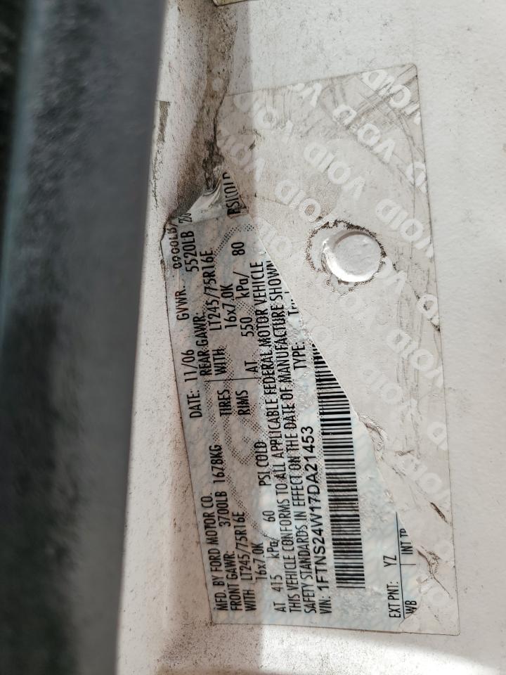 2007 Ford Econoline E250 Van VIN: 1FTNS24W17DA21453 Lot: 62812284