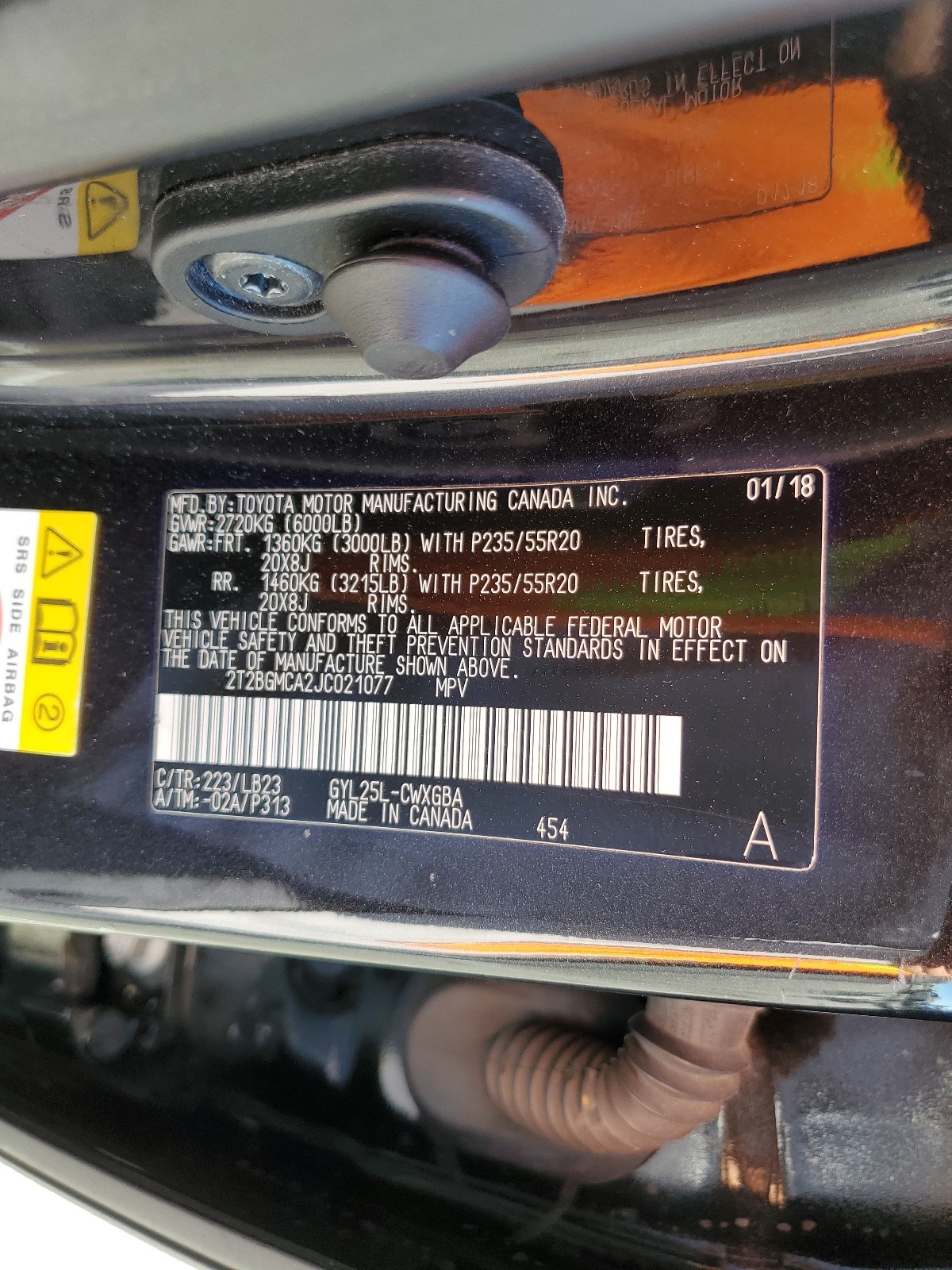 2T2BGMCA2JC021077 2018 Lexus Rx 450H Base