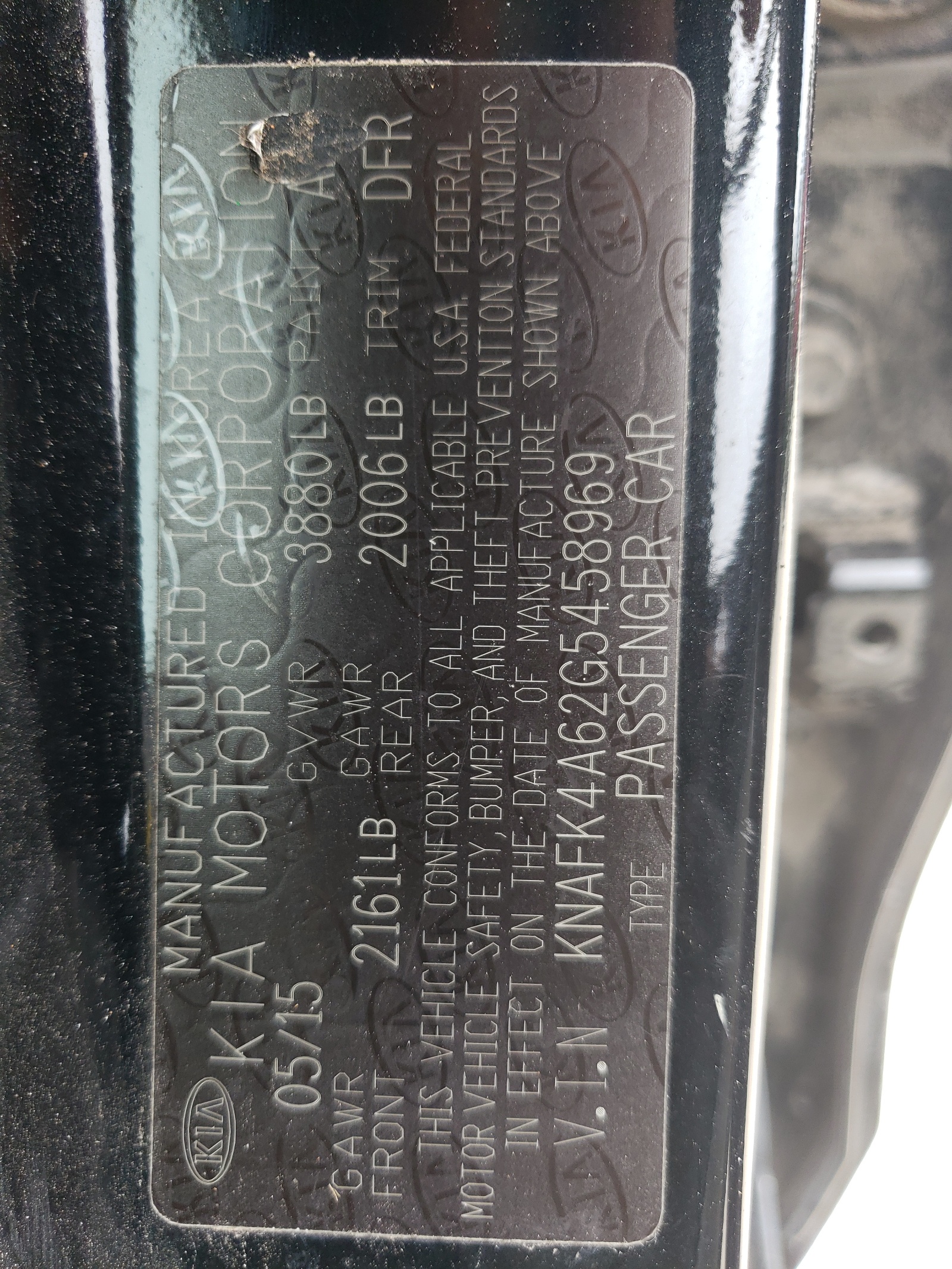 KNAFK4A62G5458969 2016 Kia Forte Lx