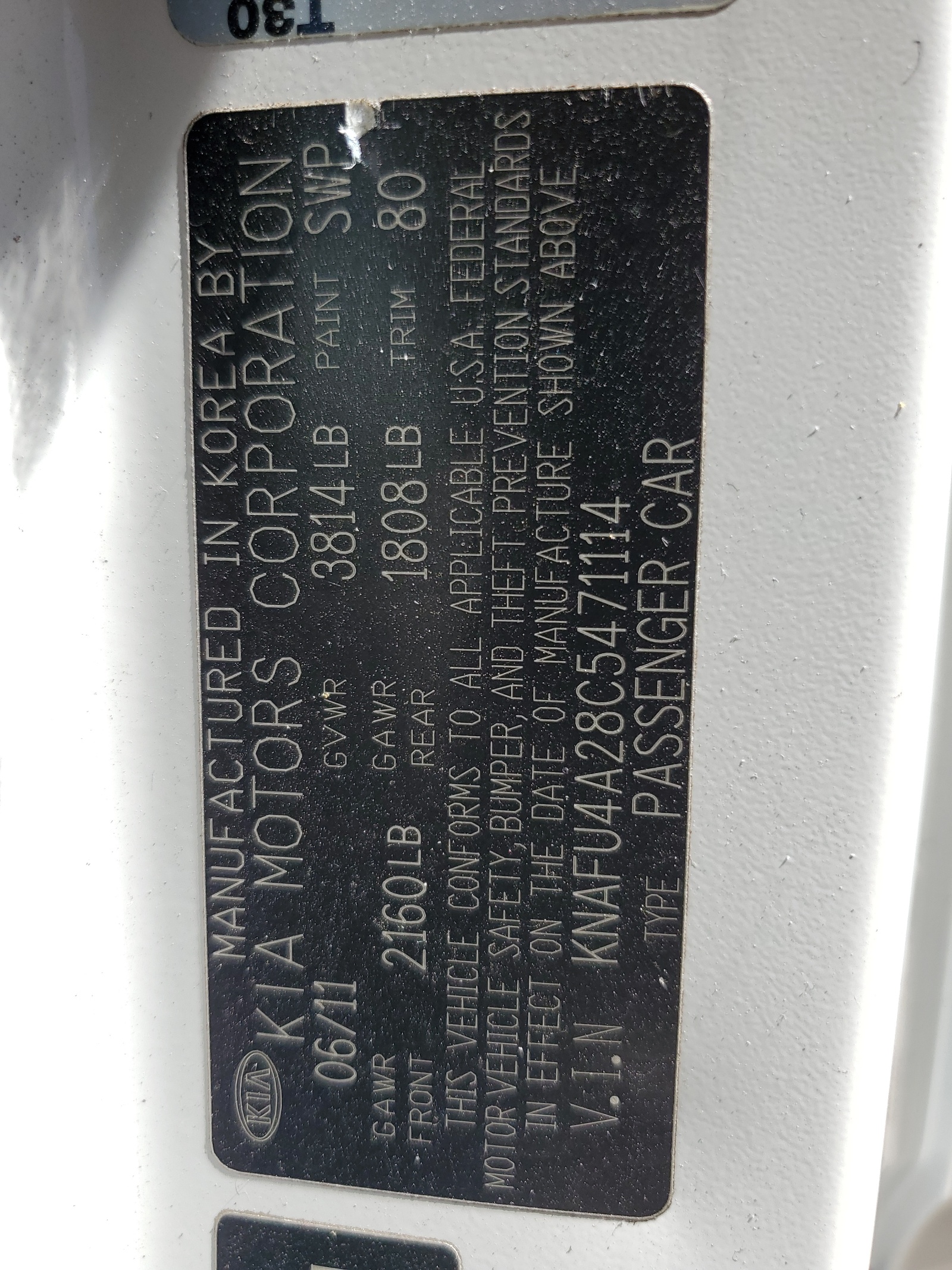 KNAFU4A28C5471114 2012 Kia Forte Ex