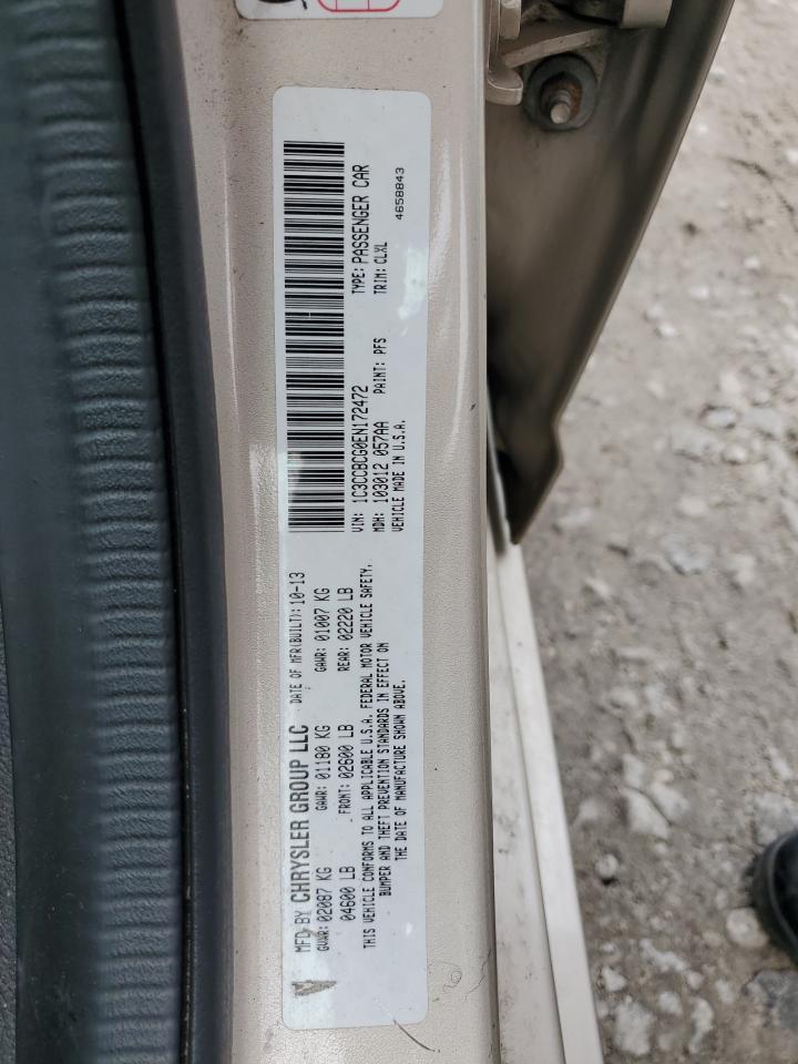 2014 Chrysler 200 Limited VIN: 1C3CCBCG0EN172472 Lot: 63674374