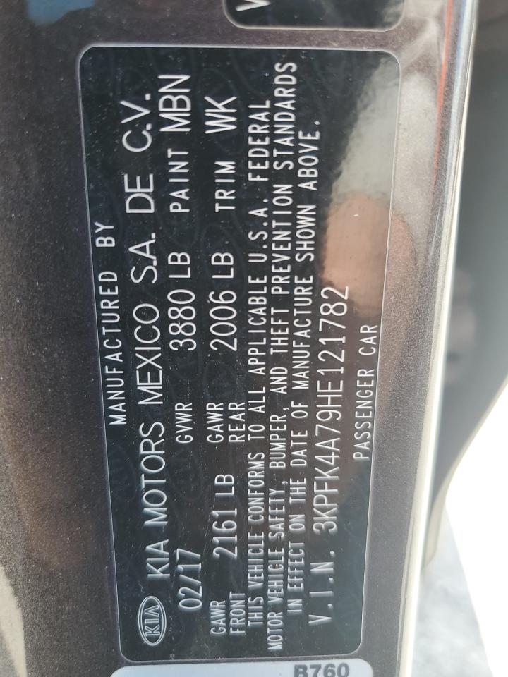 2017 Kia Forte Lx VIN: 3KPFK4A79HE121782 Lot: 63033484
