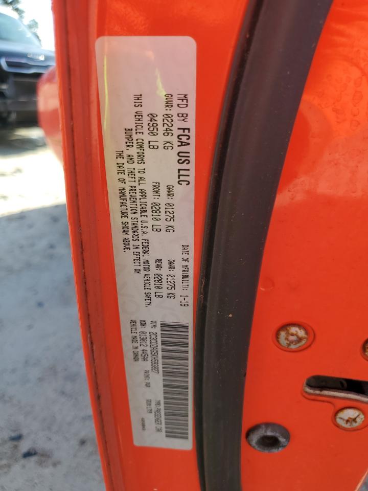 2019 Dodge Challenger Sxt VIN: 2C3CDZAG5KH593827 Lot: 64603284