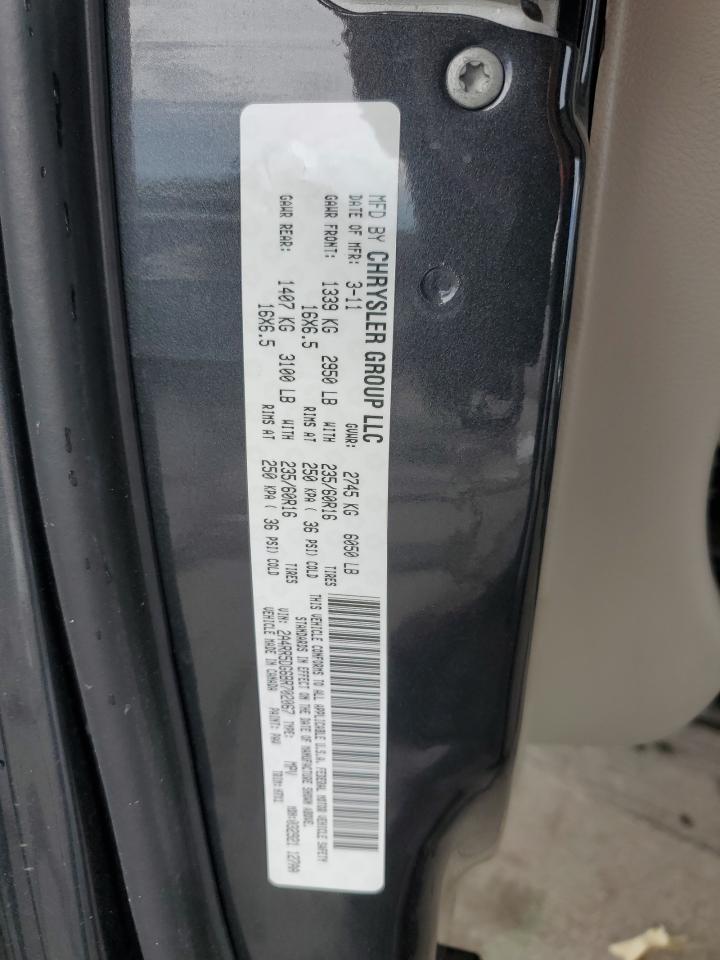 2011 Chrysler Town & Country Touring VIN: 2A4RR5DG6BR702067 Lot: 61684664