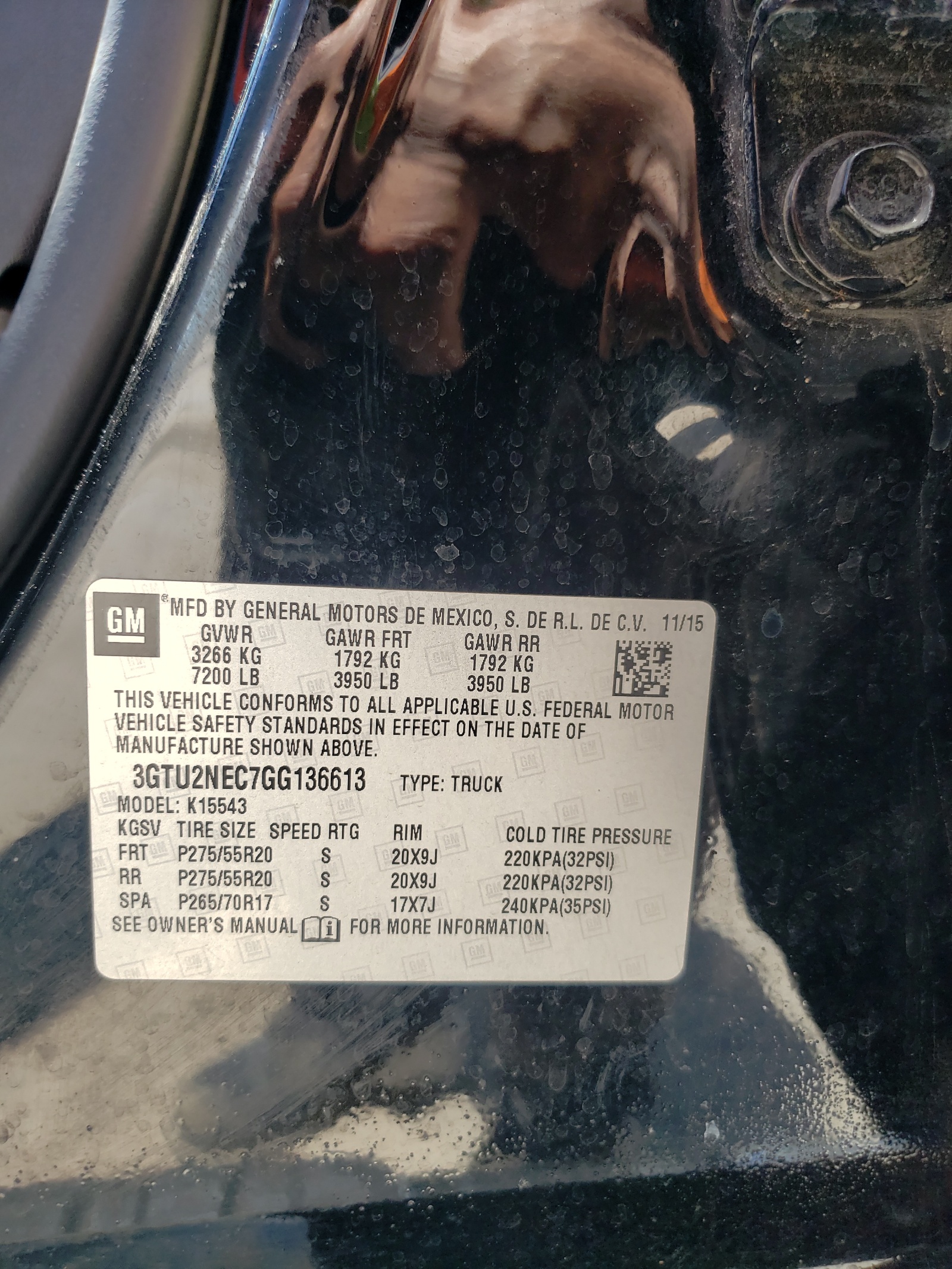 3GTU2NEC7GG136613 2016 GMC Sierra K1500 Slt