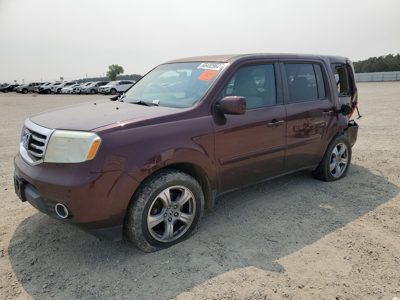 2013 Honda Pilot Ex vin: 5FNYF3H4XDB032956