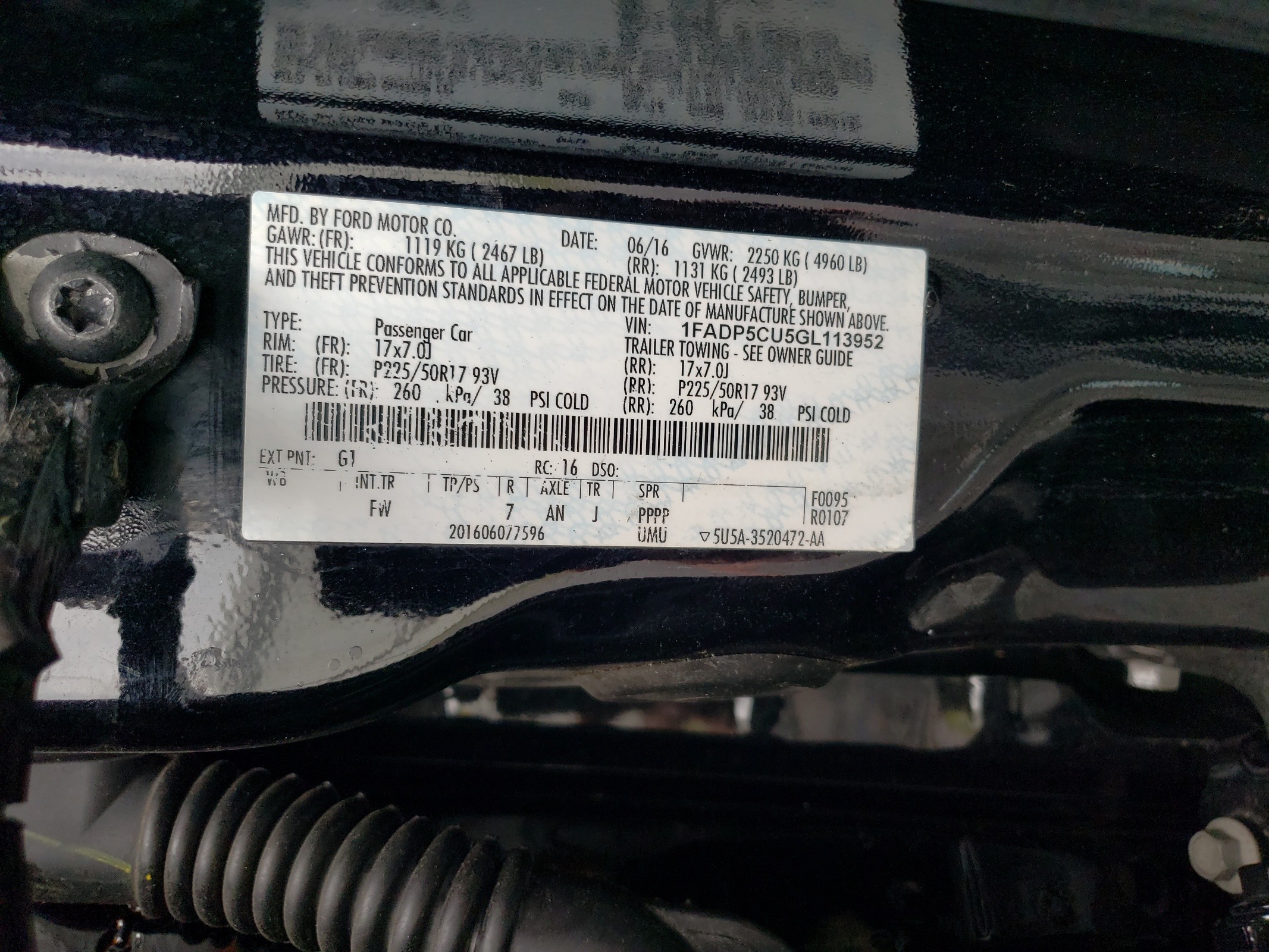 1FADP5CU5GL113952 2016 Ford C-Max Premium Sel