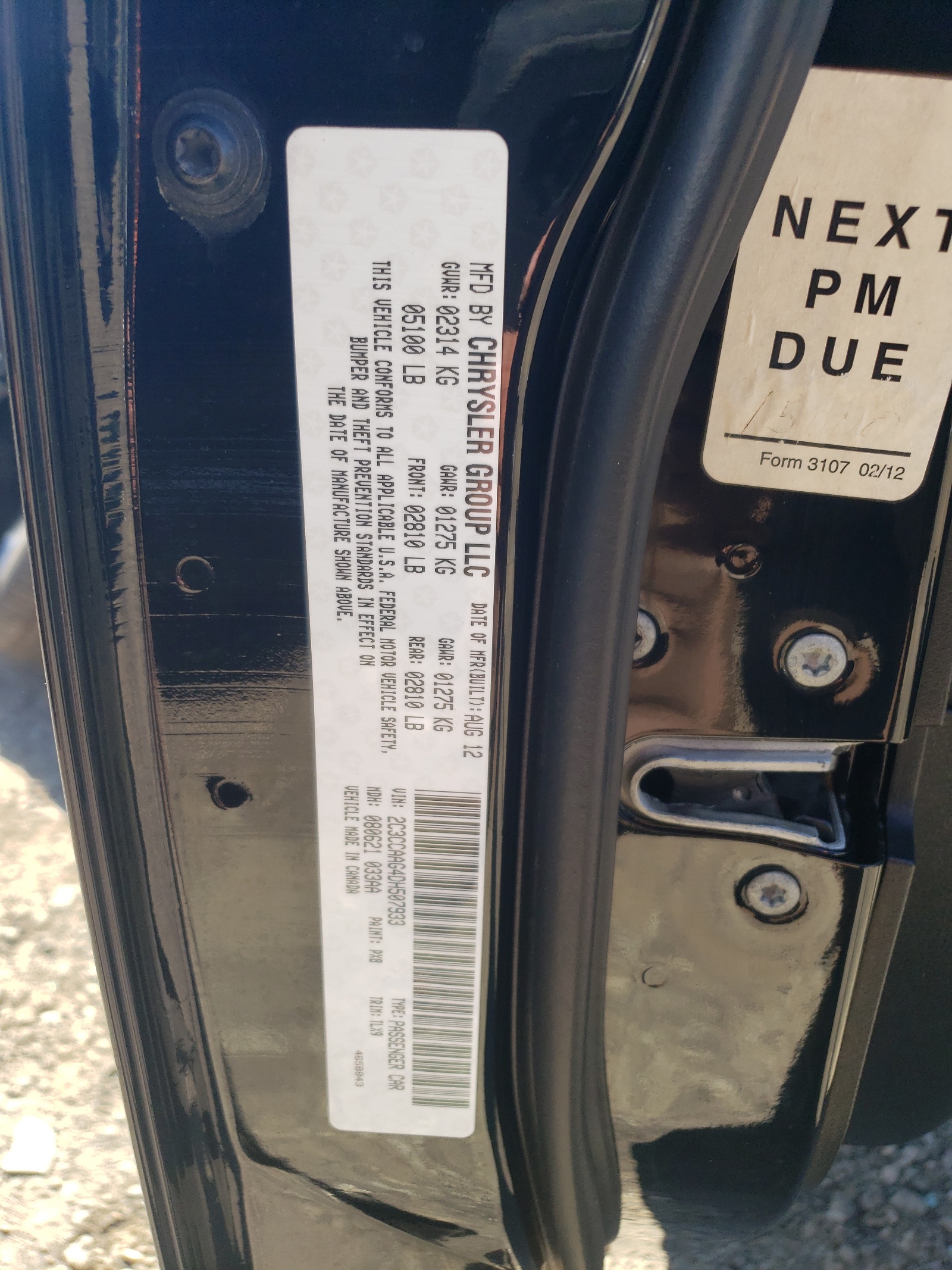 2C3CCAAG4DH507933 2013 Chrysler 300