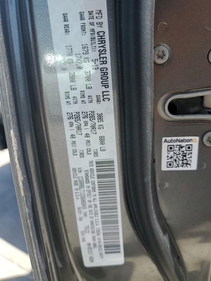 2013 Ram 1500 Slt VIN: 1C6RR6LT1DS606849 Lot: 61671374