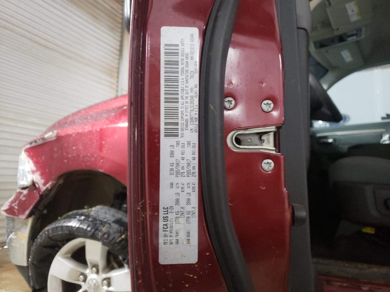 2020 Ram 1500 Classic Slt VIN: 1C6RR7TT8LS120348 Lot: 61054474