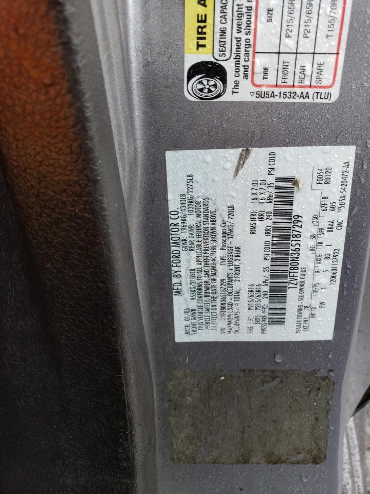 2006 Ford Mustang VIN: 1ZVFT80N365187299 Lot: 64702774