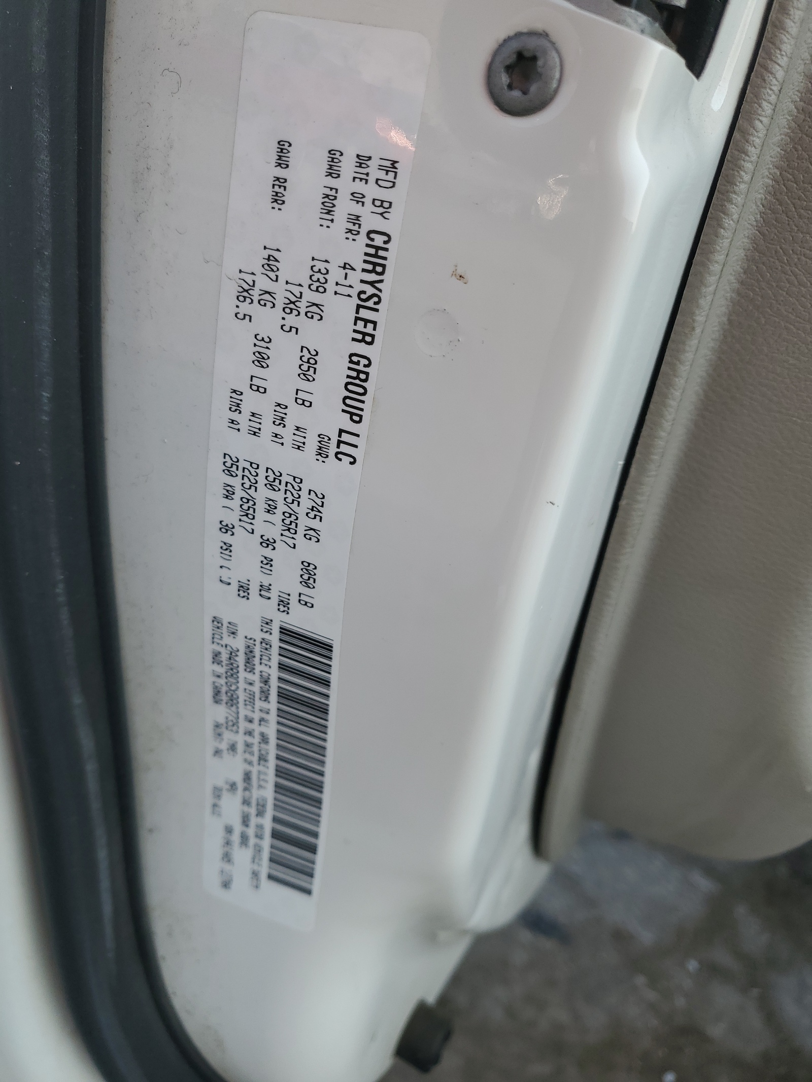 2A4RR8DGXBR677353 2011 Chrysler Town & Country Touring L