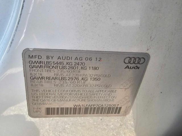 WA1LFAFP7CA125057 2012 Audi Q5 Premium Plus