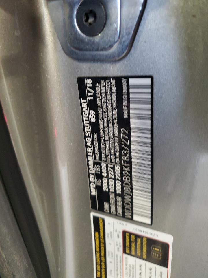 2019 Mercedes-Benz C 300 VIN: WDDWJ8DB9KF837272 Lot: 63831004