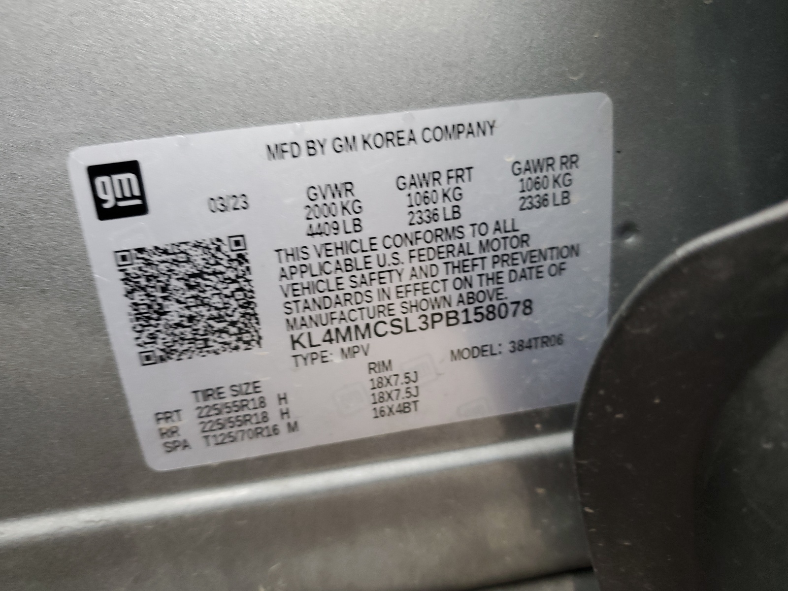 KL4MMCSL3PB158078 2023 Buick Encore Gx Preferred