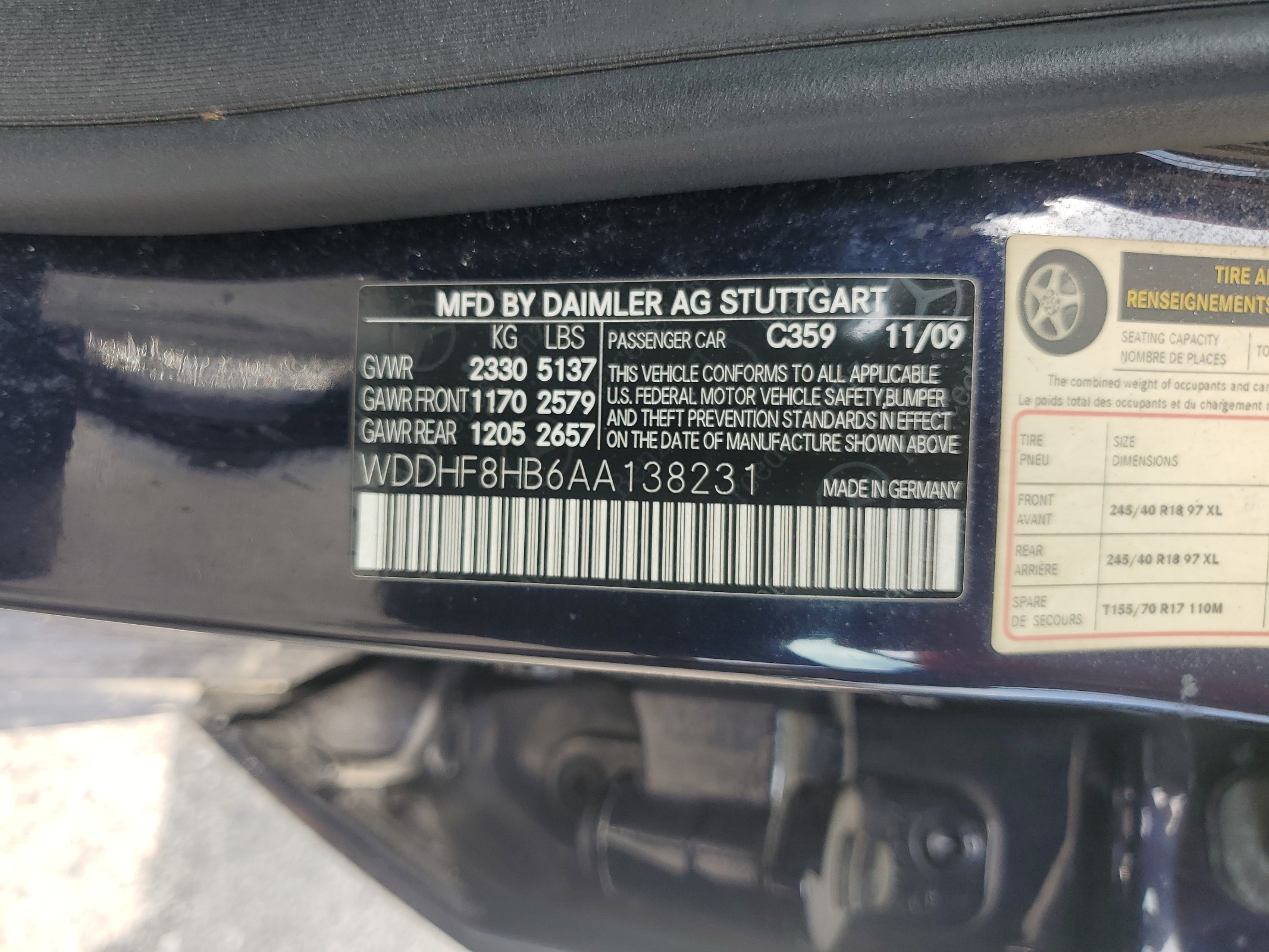 WDDHF8HB6AA138231 2010 Mercedes-Benz E 350 4Matic