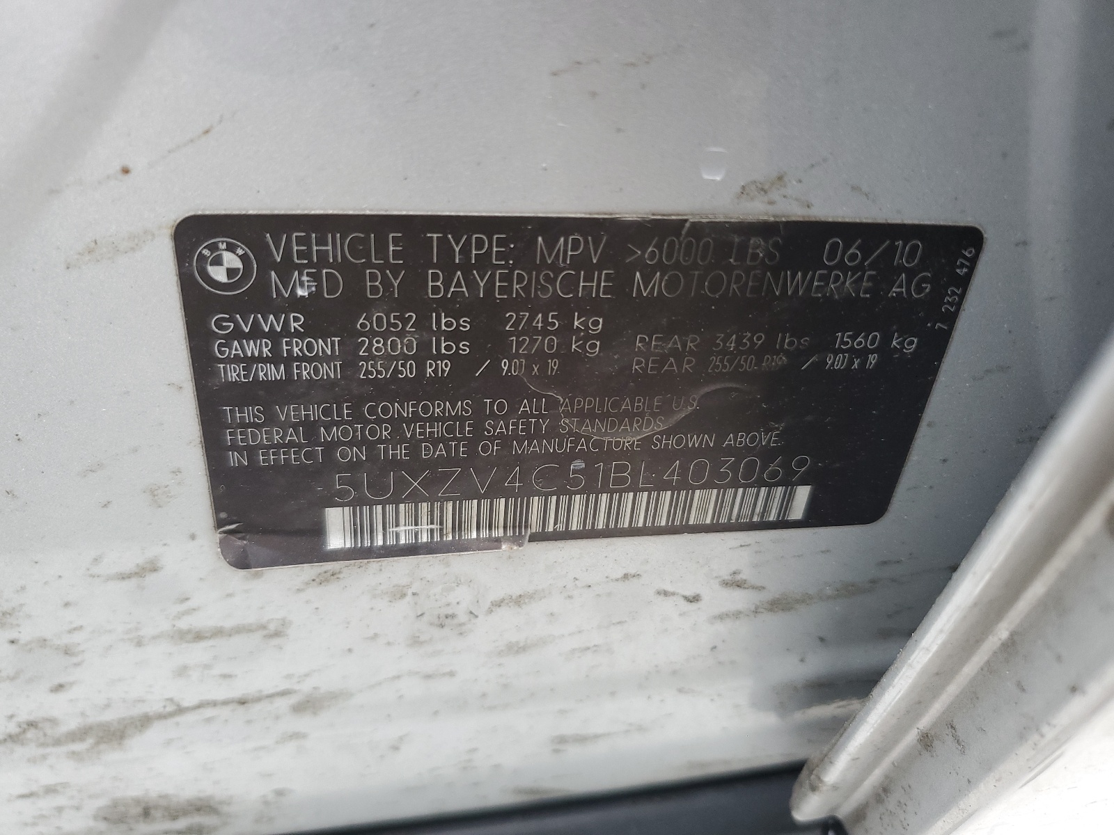 5UXZV4C51BL403069 2011 BMW X5 xDrive35I