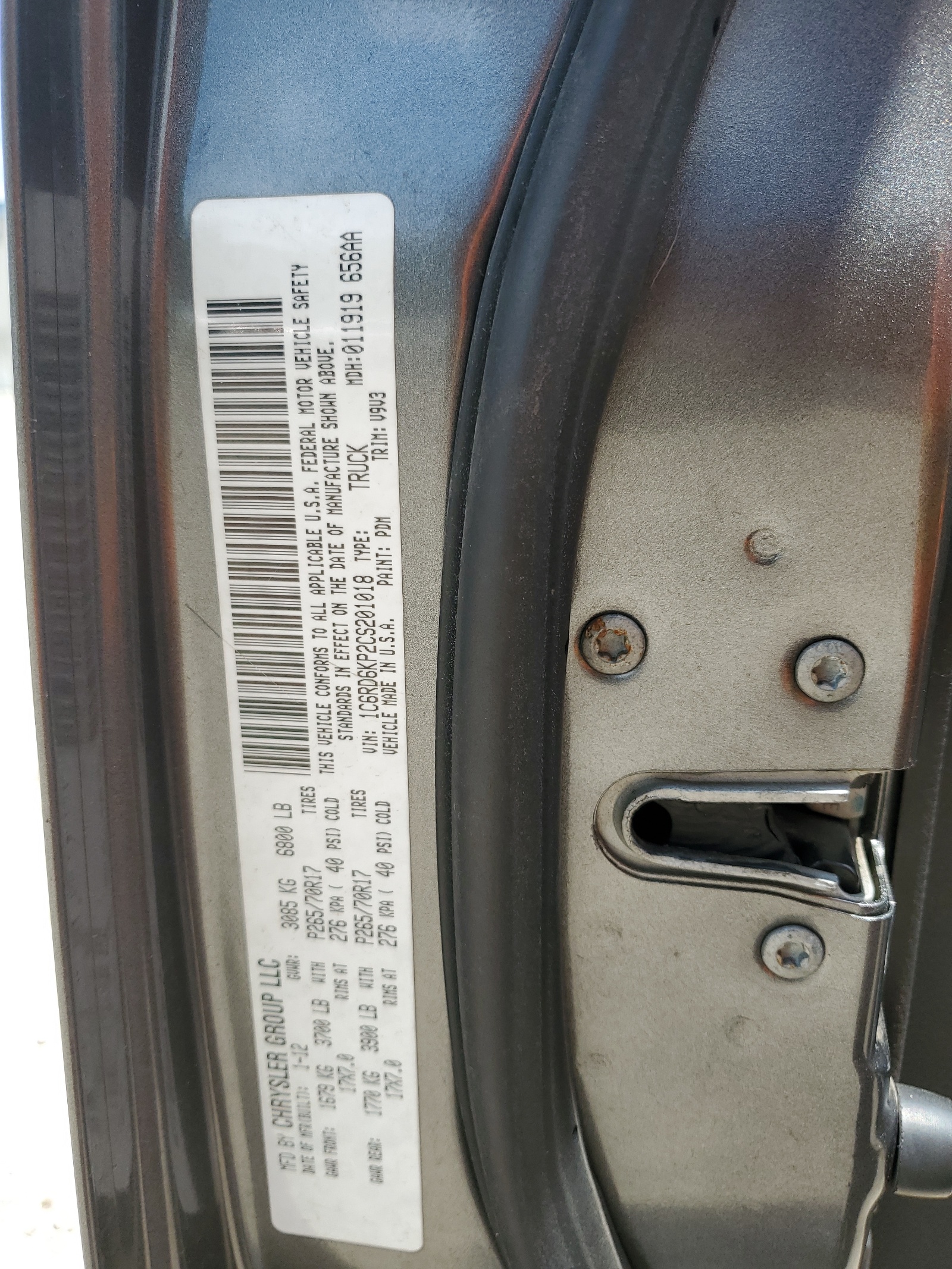 1C6RD6KP2CS201018 2012 Dodge Ram 1500 St