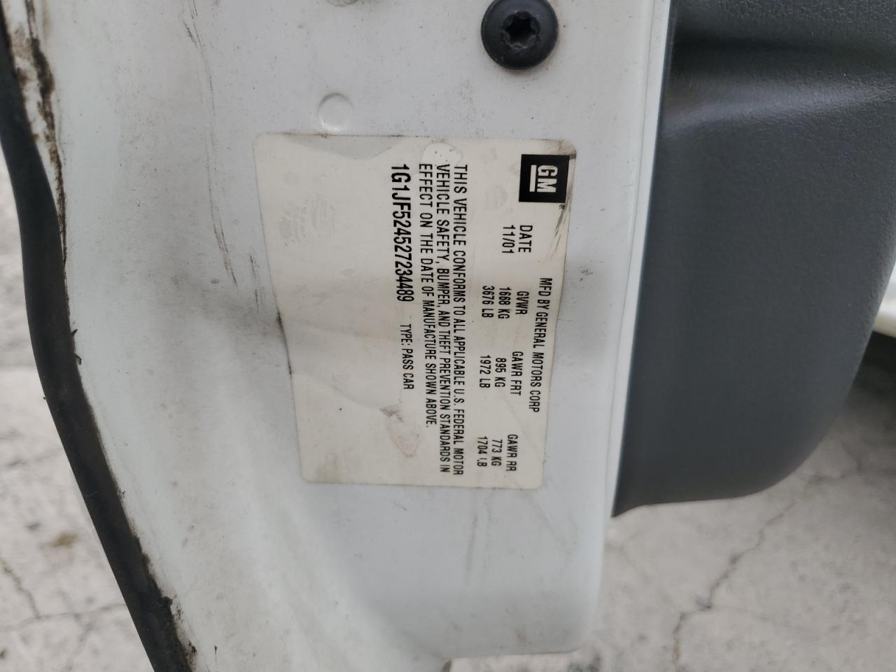 2002 Chevrolet Cavalier Ls VIN: 1G1JF524527234489 Lot: 63408384