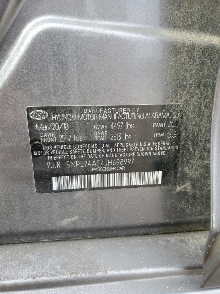 5NPE24AF4JH698997 2018 Hyundai Sonata Se