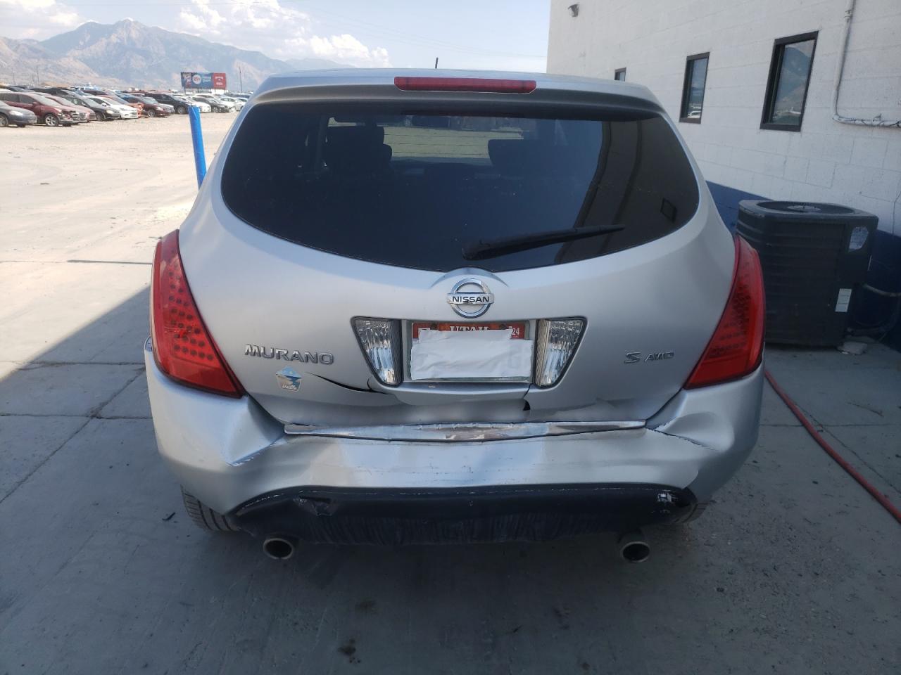 2006 Nissan Murano Sl VIN: JN8AZ08W76W523772 Lot: 63277884