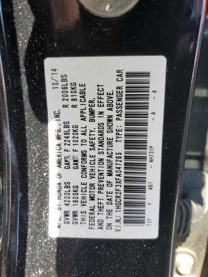 1HGCR2F3XFA047265 2015 Honda Accord Lx