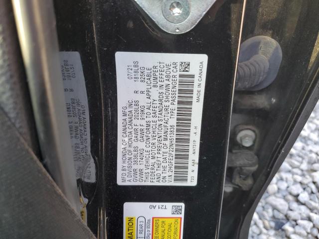 2HGFE2F22NH513836 Honda Civic LX 12