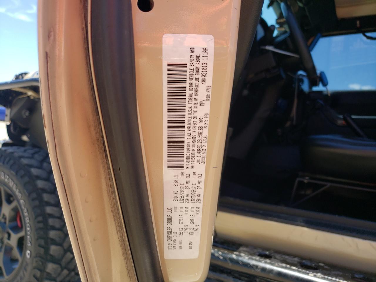 2011 Jeep Wrangler Rubicon VIN: 1J4BA6D12BL596168 Lot: 65176814