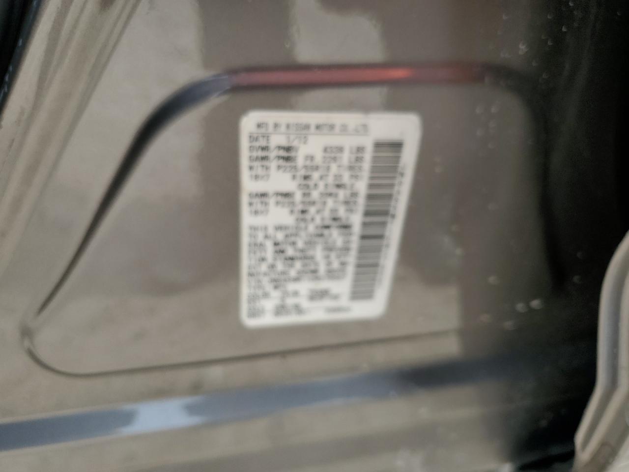 2012 Nissan Rogue S VIN: JN8AS5MT1CW278587 Lot: 63983494