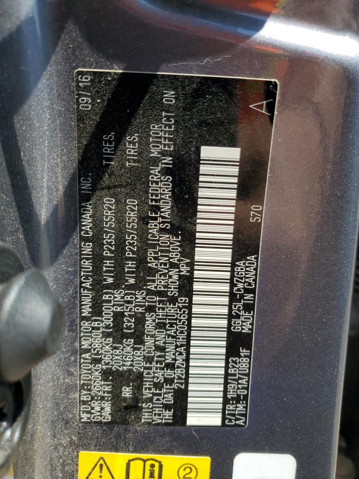 2017 Lexus Rx 350 Base VIN: 2T2BZMCA1HC056519 Lot: 61676364