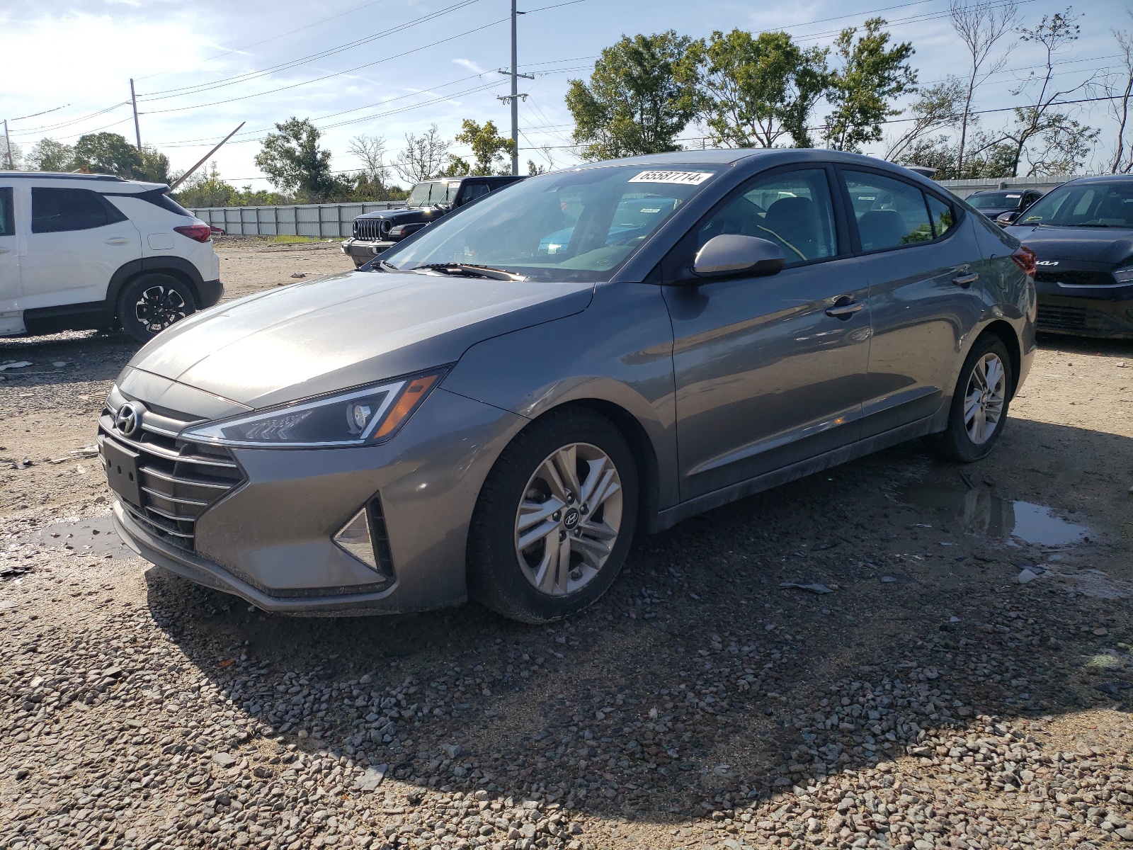 2019 Hyundai Elantra Sel vin: 5NPD84LF0KH445491