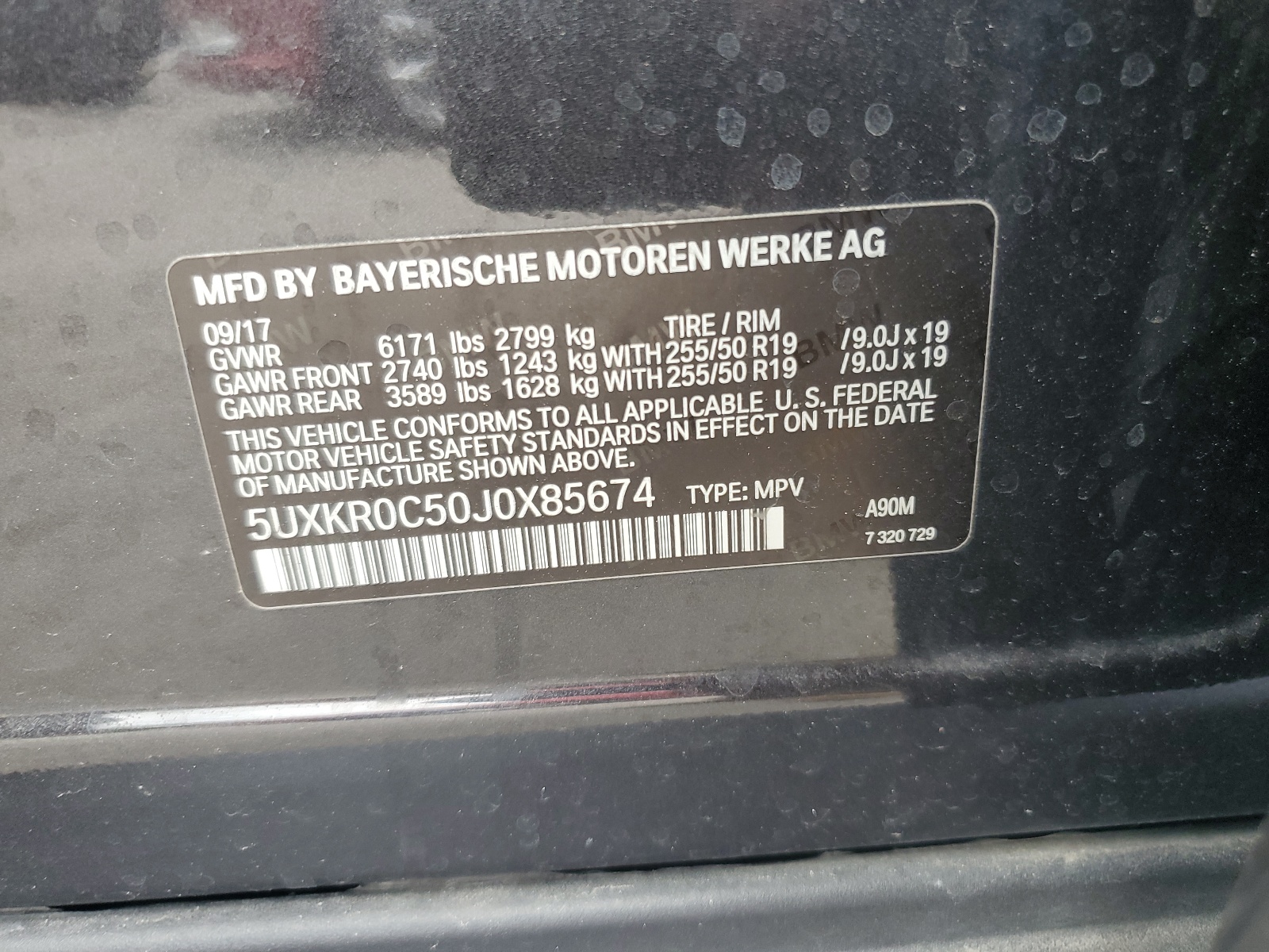 5UXKR0C50J0X85674 2018 BMW X5 xDrive35I