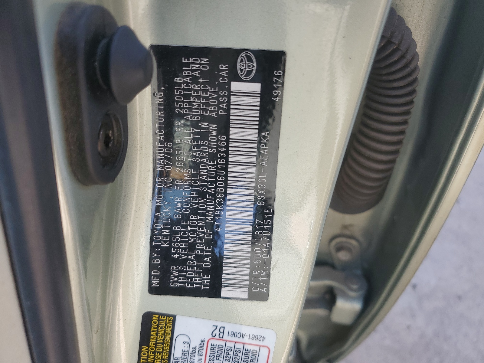 4T1BK36B06U163466 2006 Toyota Avalon Xl