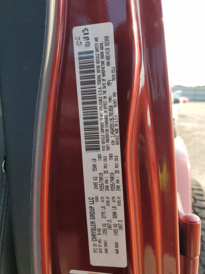 2009 Jeep Wrangler Unlimited Sahara VIN: 1J4GA59119L781850 Lot: 63063004