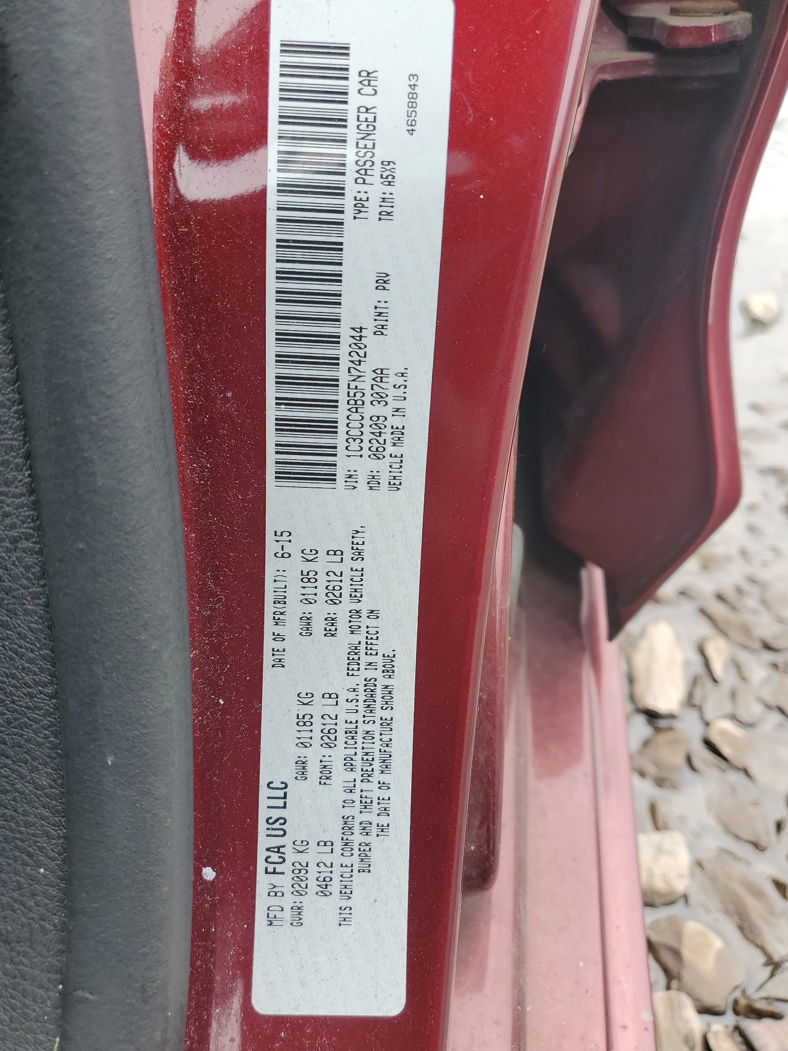 1C3CCCAB5FN742044 2015 Chrysler 200 Limited