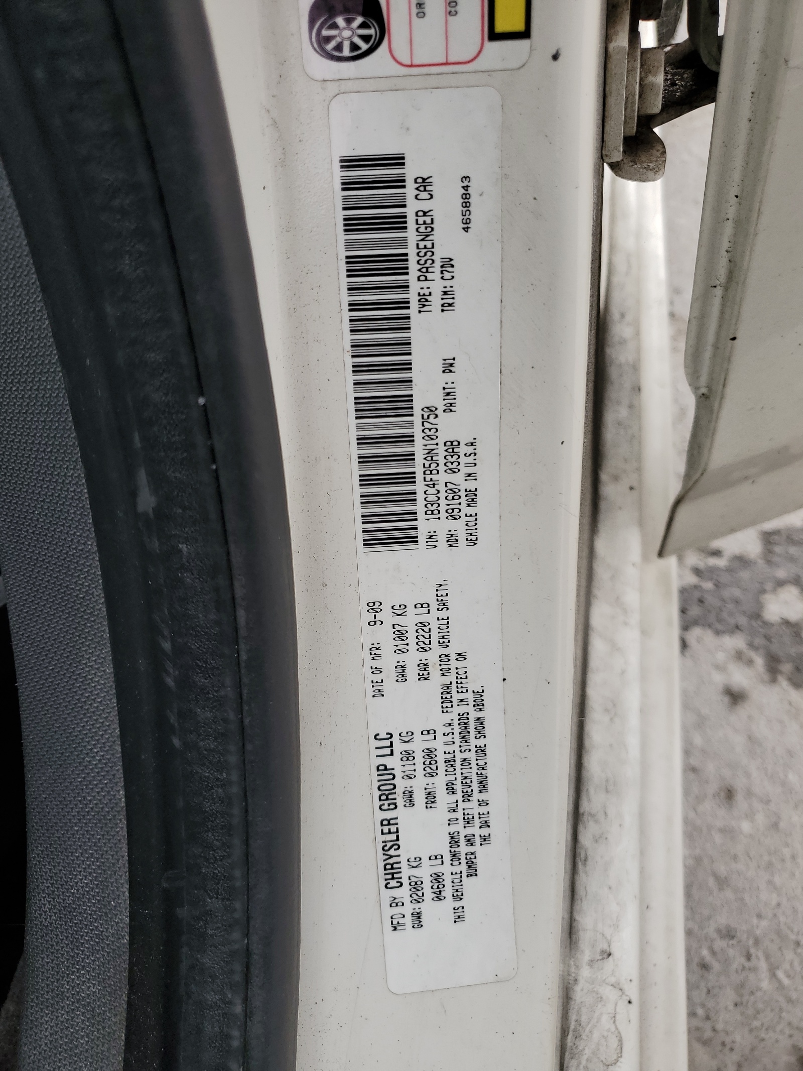 1B3CC4FB5AN103750 2010 Dodge Avenger Sxt