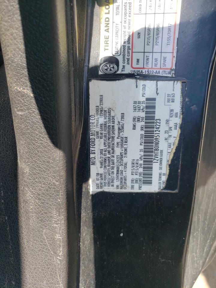 2009 Ford Mustang VIN: 1ZVHT80N095124223 Lot: 63419504