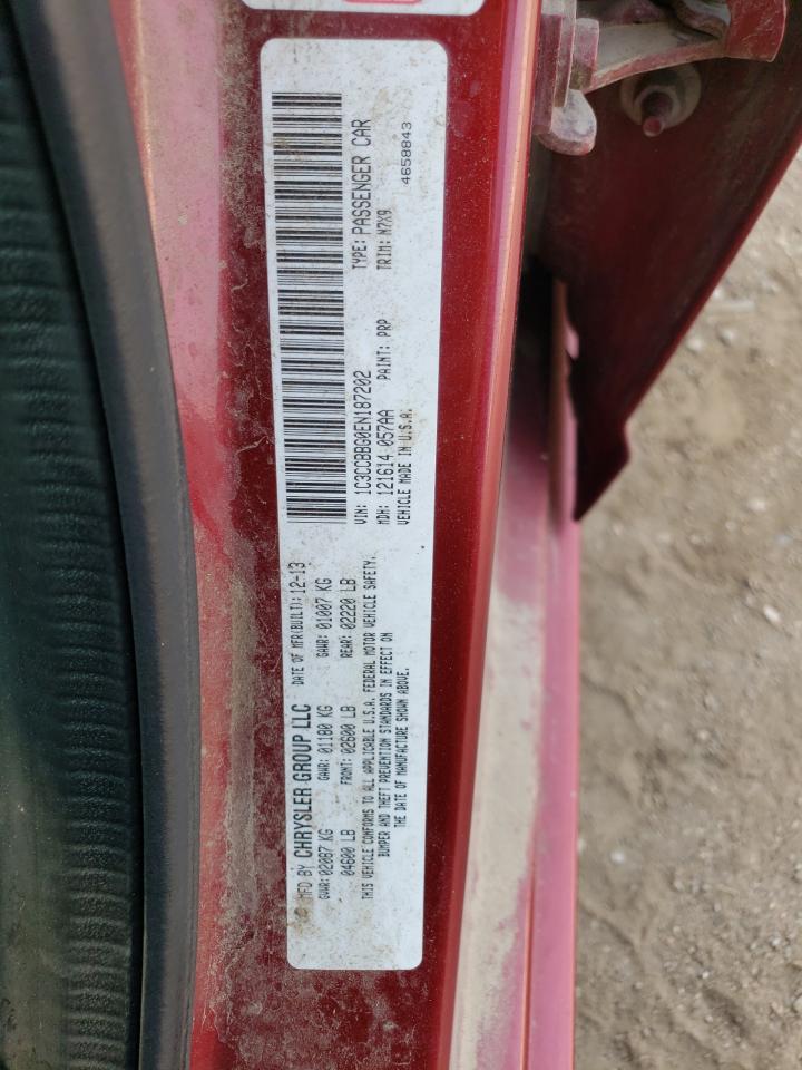 2014 Chrysler 200 Touring VIN: 1C3CCBBG0EN187202 Lot: 64167104