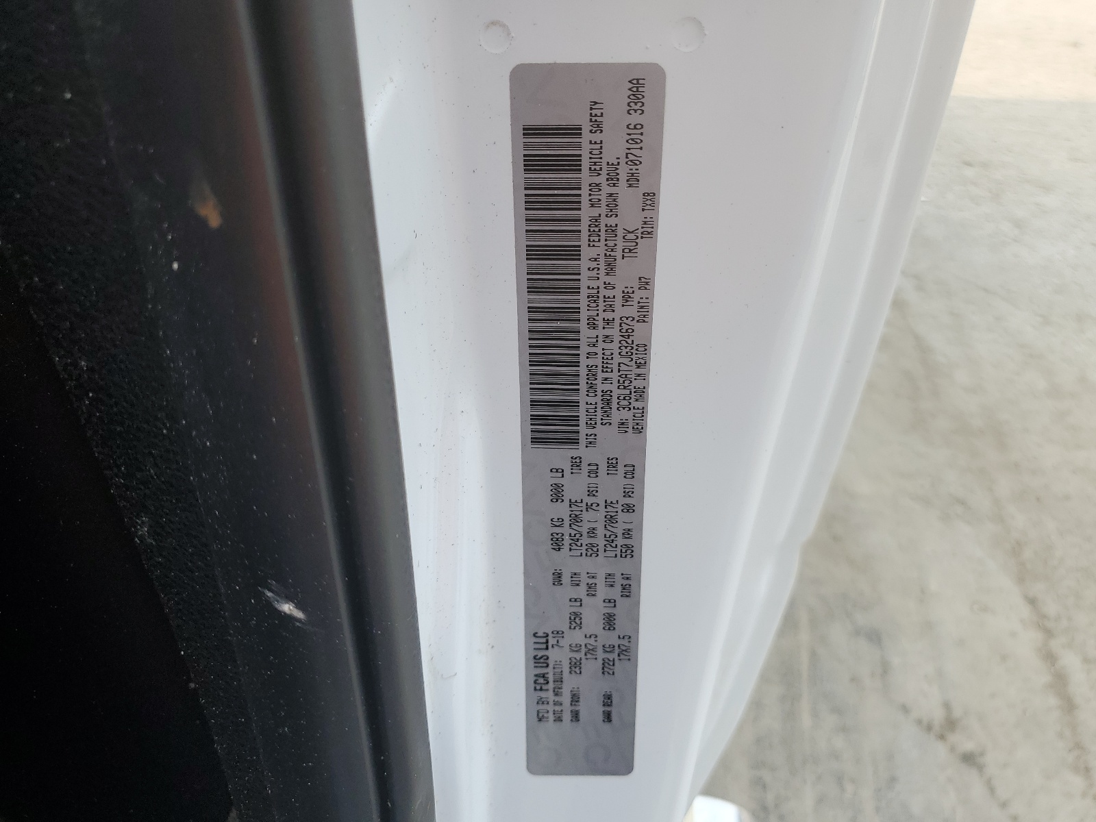 3C6LR5AT7JG324673 2018 Ram 2500 St