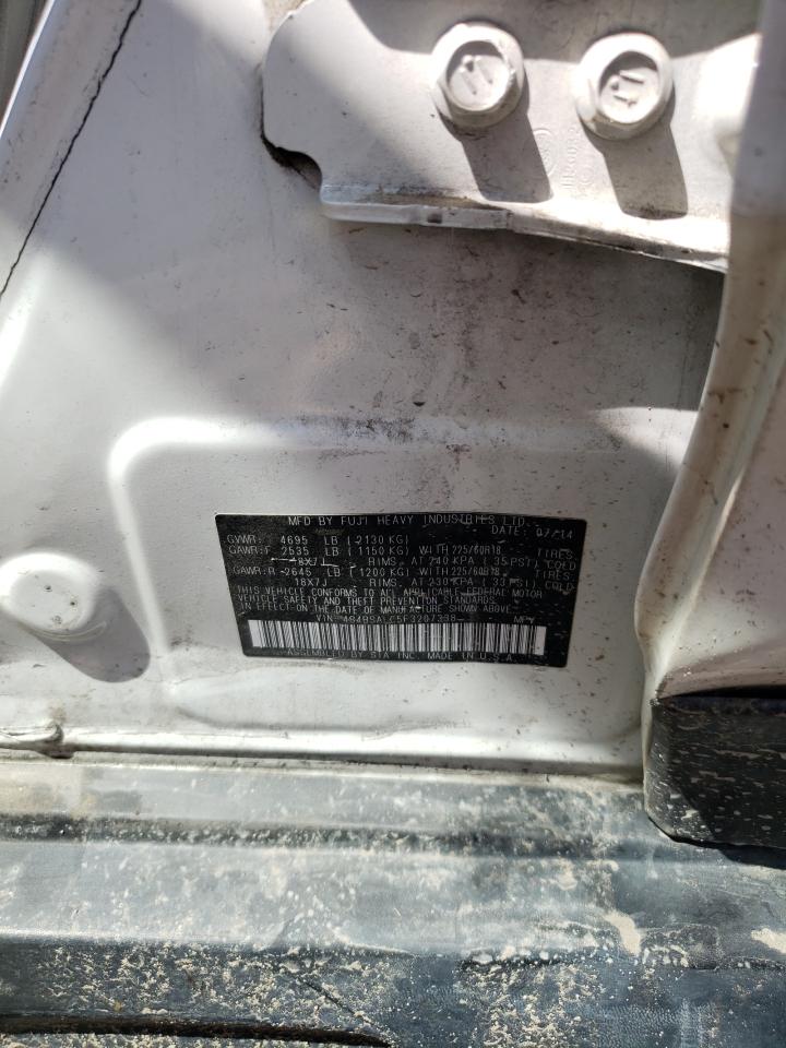 2015 Subaru Outback 2.5I Limited VIN: 4S4BSALC5F3207338 Lot: 64708814